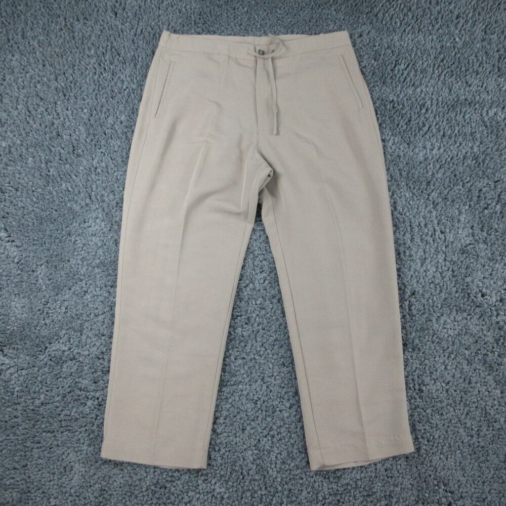 Paradise Shores Pants Mens 40x30 Beige Drawstring Chino 40x30* NWT